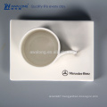210ml Personalized Design Name Customized Coffee Cup And Saucer, Fine Ceramic Cup With Biscuit Holder